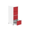 Ver imagem 2 de Gaveteiro Arquivo para Escritório em Aço 4 Gavetas