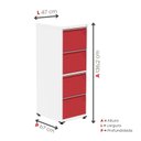 Ver imagem 4 de Gaveteiro Arquivo para Escritório em Aço 4 Gavetas