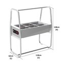 Ver imagem 3 de Buffet térmico Saro 6 cubas com tampa Inox 220V BF622