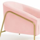 Ver imagem 7 de Poltrona Sala Industrial Alta Dourado Stella Suede D03 - D’Rossi