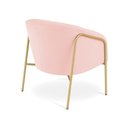 Ver imagem 6 de Poltrona Sala Industrial Alta Dourado Stella Suede D03 - D’Rossi