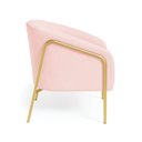 Ver imagem 5 de Poltrona Sala Industrial Alta Dourado Stella Suede D03 - D’Rossi