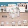 Caixa Organizadora Multiuso Transparente 20 Litros:Transparente - 3