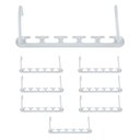 Ver imagem 2 de Cabideiro Organizador de Roupas 8 Peças Cabide Multifuncional Espaço Closet Magico Compacto