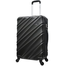 Mala 360 Rodinhas ABS Viagem 23Kg Tamanho M Cinza Jumbo Yin's - Cinza - 3