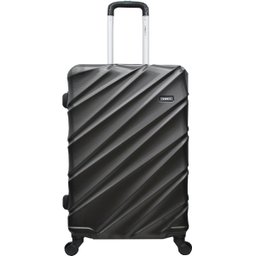 Mala 360 Rodinhas ABS Viagem 23Kg Tamanho M Cinza Jumbo Yin's - Cinza - 4