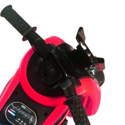 Mini Moto Elétrica Luzes e Som Infantil 6v Vermelho BW223VM Importway - 7