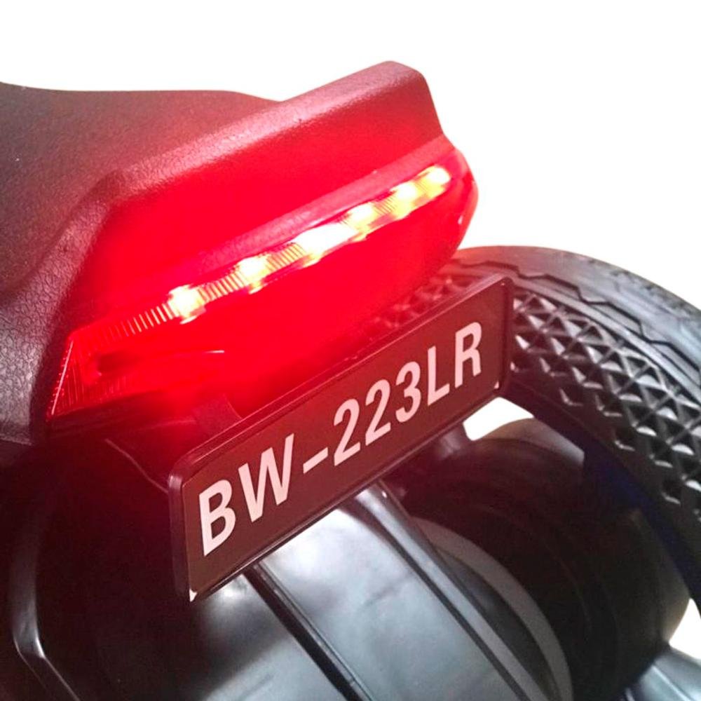 Mini Moto Elétrica Luzes e Som Infantil 6v Vermelho BW223VM Importway - 3