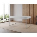 Ver imagem 1 de Mesa Industrial Filadélfia 137x90 Ferro Branco Tampo Branco