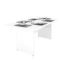 Ver imagem 3 de Mesa de Jantar 6 Lugares Cozinha 200x100cm MDP Branco