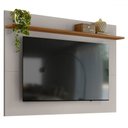 Ver imagem 2 de Painel para Tv até 70 Polegadas Garden 1 Prateleira Off White/freijó Trend - Pnr Móveis