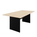 Ver imagem 4 de Mesa de Jantar 6 Lugares Cozinha 200x100cm MDP Bege/Carvalho/Preto
