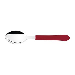 Kit 6 Colher de Mesa Inox Vermelho Tramontina Leme