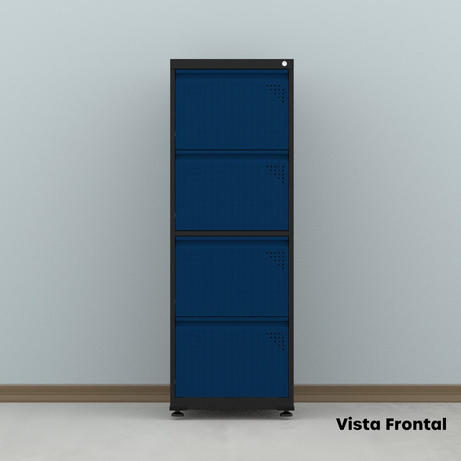 Gaveteiro Arquivo de Aço 4 Gavetas 136,2x47x67 Cm - 19