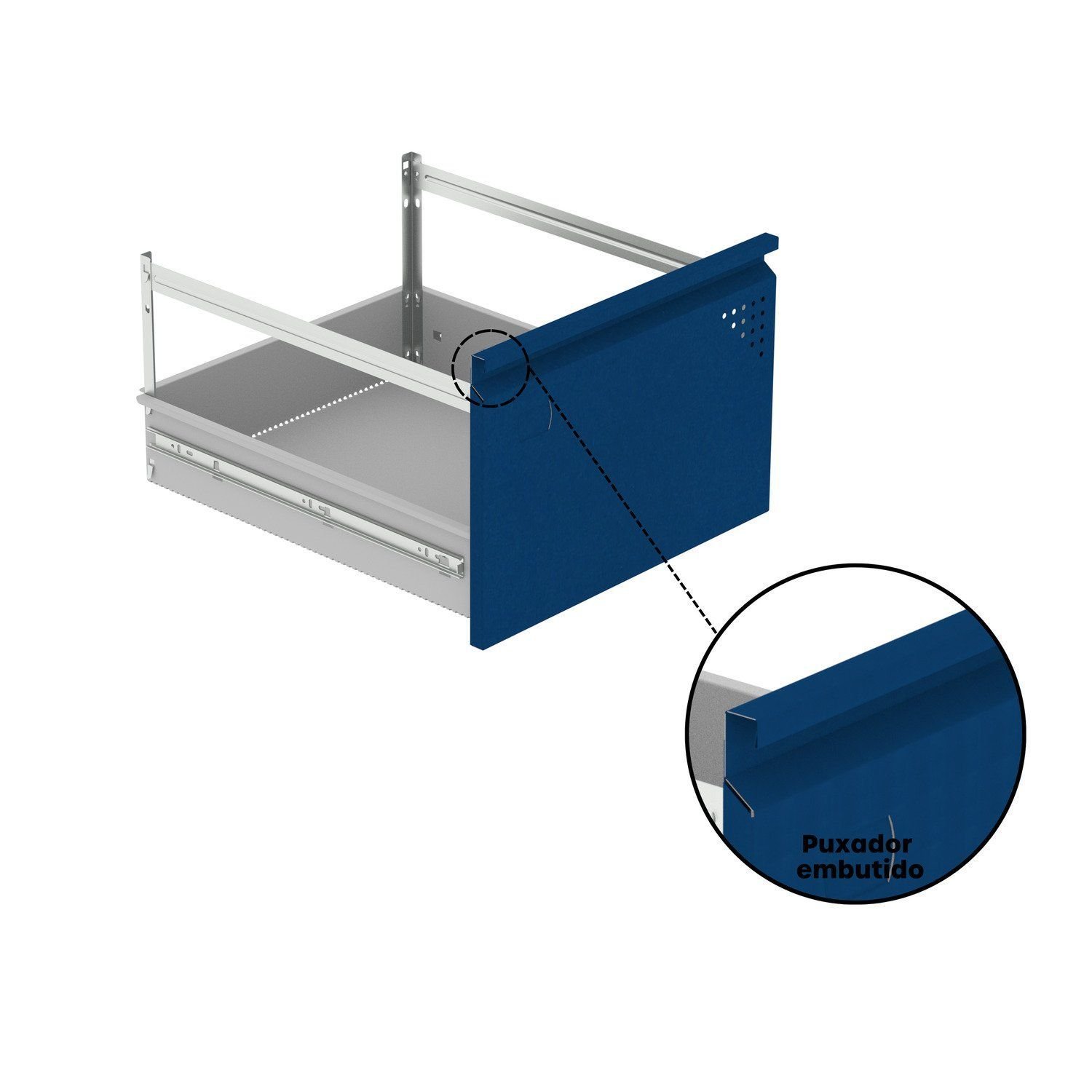 Gaveteiro Arquivo de Aço 4 Gavetas 136,2x47x67 Cm - 15