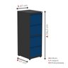 Gaveteiro Arquivo de Aço 4 Gavetas 136,2x47x67 Cm - 4