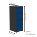 Ver imagem 4 de Gaveteiro Arquivo de Aço 4 Gavetas 136,2x47x67 Cm