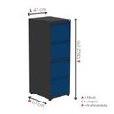 Ver imagem 4 de Gaveteiro Arquivo para Escritório em Aço 4 Gavetas