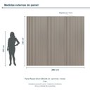 Ver imagem 3 de Painel Ripado Smart 280x240 cm (sem Furo) Incolar Grigio