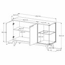Ver imagem 3 de Buffet Tucumã com Puxador Usinado e Vidro em 4cm Temperado