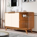 Ver imagem 1 de Buffet Tucumã com Puxador Usinado e Vidro em 4cm Temperado