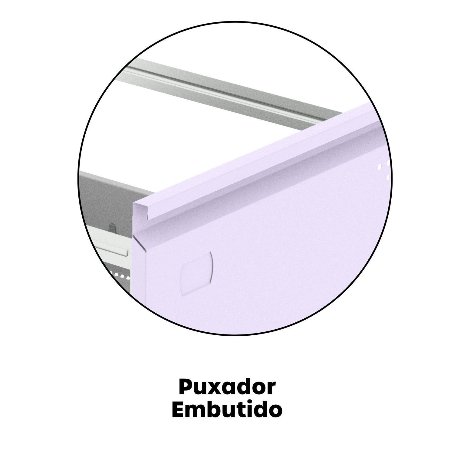 Gaveteiro Arquivo para Escritório em Aço 4 Gavetas - 16