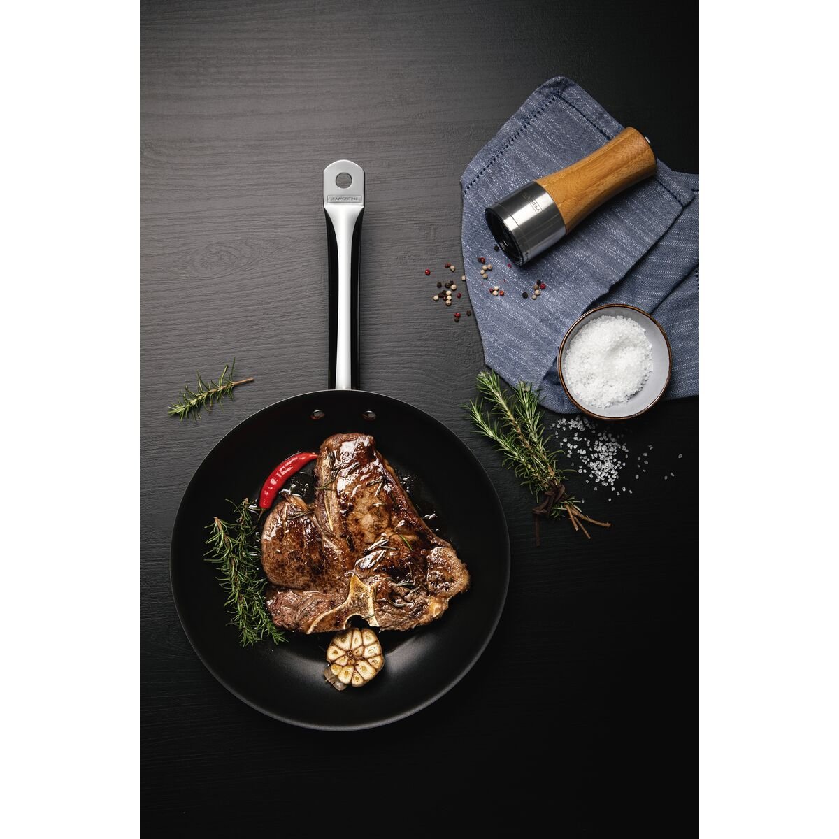 Frigideira Tramontina Professional Rasa em Aço Inox Antiaderente 20 Cm 1,1 L - 5