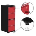 Ver mais imagens de Gaveteiro Arquivo para Escritório em Aço 4 Gavetas