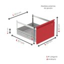Ver imagem 6 de Gaveteiro Arquivo para Escritório em Aço 4 Gavetas