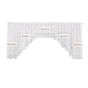 Ver imagem 1 de Cortina Bando Renda Cascata Cozinha Xicaras Café 3,15x0,95