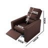 Poltrona para Design de Sobrancelhas Reclinável Corino Marrom Tangerine Shop Jm - 4