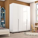 Ver imagem 7 de Guarda-Roupa Casal 4 Portas 4 Gavetas Porto Branco