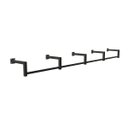 Ver imagem 1 de Arara De Parede Para Loja Modelo em L Premium Leve Comac - 8 Tamanhos Preto 300 cm