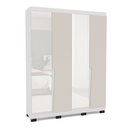 Ver imagem 2 de Guarda Roupa Casal 4 Portas 4 Gavetas com Espelho Porto