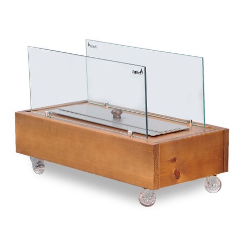 Lareira Etanol Ecológica Slim Reta Queimador 40cm/60cm - Topfire