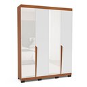 Ver imagem 2 de Guarda-roupa Casal 4 Portas 4 Gavetas com Espelho Porto