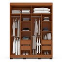 Ver imagem 6 de Guarda-roupa Casal 4 Portas 4 Gavetas com Espelho Porto
