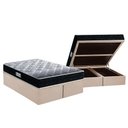 Ver imagem 1 de Cama Box Baú Queen: Colchão Espuma D33 Probel / Ep Tech1500 Double Face + Base Clean(158x198)