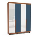 Ver imagem 2 de Guarda-roupa Casal 4 Portas 4 Gavetas com Espelho Porto