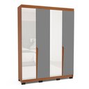 Ver imagem 2 de Guarda-roupa Casal 4 Portas 4 Gavetas com Espelho Porto