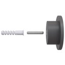 Ver mais imagens de Kit 10 Pinos Suporte de Parede Madeira Preto Redondo Espelho Bolsa Cabide Decoração - Lyam Decor Pin