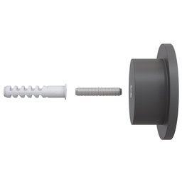 Kit 10 Pinos Suporte de Parede Madeira Preto Redondo Espelho Bolsa Cabide Decoração - Lyam Decor Pin - 8