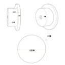 Ver imagem 5 de Kit 10 Pinos Suporte de Parede Madeira Preto Redondo Espelho Bolsa Cabide Decoração - Lyam Decor Pin