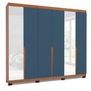 Ver imagem 2 de Guarda Roupa 6 Portas 4 Gavetas com Espelho Porto