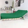 Sofa Cama Casal Futon Oriental Verde Bandeira com Madeira Maciça - 4