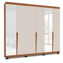 Ver imagem 2 de Guarda Roupa 6 Portas 4 Gavetas com Espelho Porto