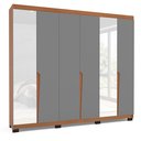 Ver imagem 2 de Guarda Roupa 6 Portas 4 Gavetas com Espelho Porto