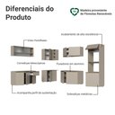 Ver imagem 4 de Armário de Cozinha Completa de Canto 445cm Suspensa Crema Nice Madesa 03