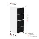 Ver imagem 4 de Gaveteiro Arquivo para Escritório em Aço 4 Gavetas