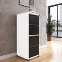 Ver imagem 1 de Gaveteiro Arquivo para Escritório em Aço 4 Gavetas